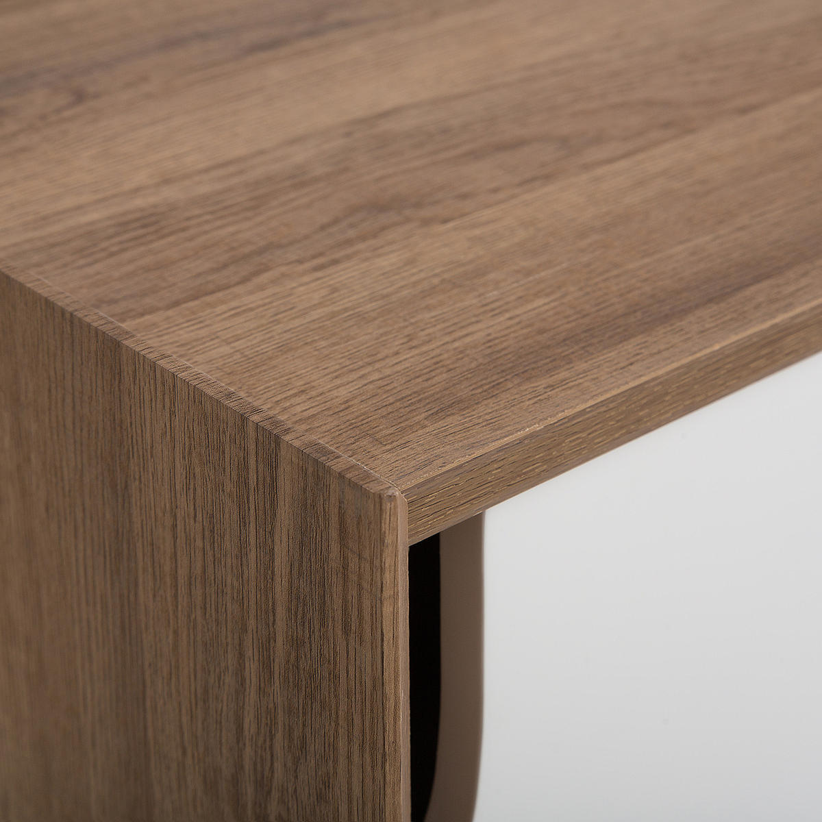 TV-MÖBEL Weiß, Hellbraun, Braun ACTON 42/147/56 cm - Weiß, Holzwerkstoff (147/56/42cm) - Beliani
