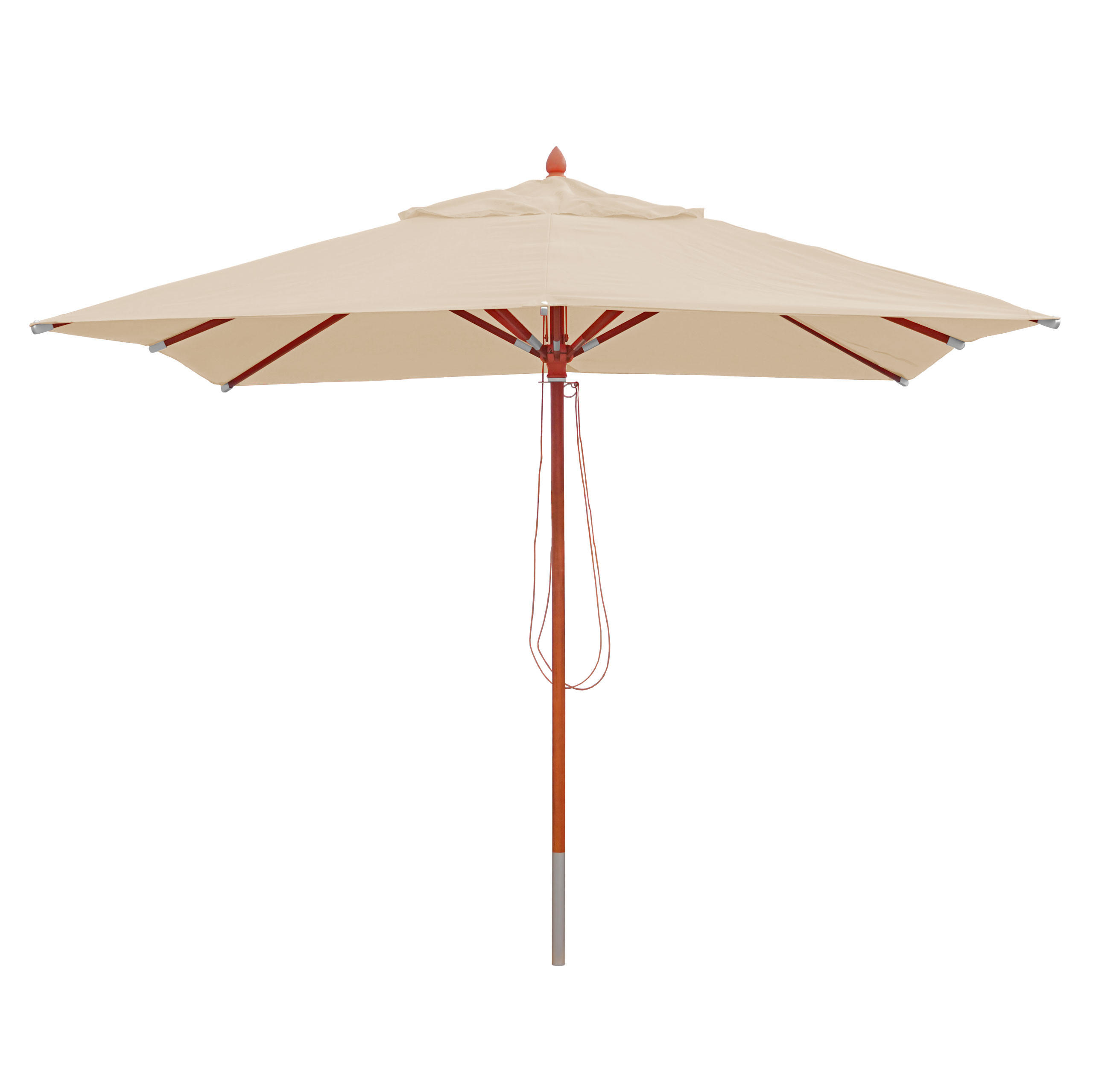 GASTRONOMIE SONNENSCHIRM I Cremeweiß - Weiß, Holz (300/300cm) - MCW