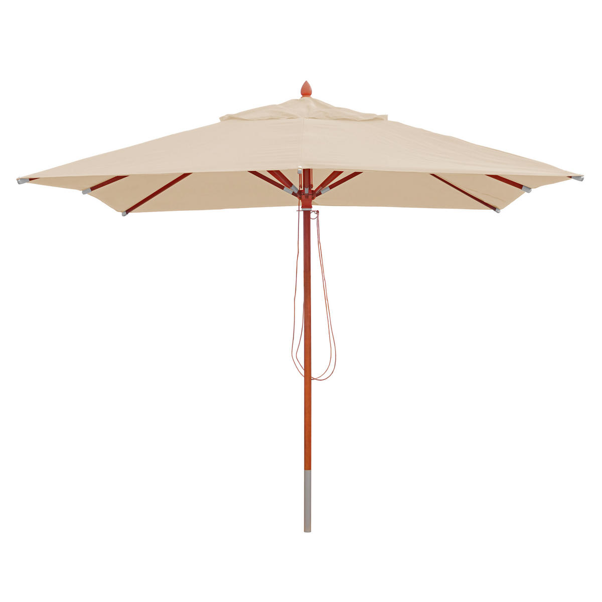 GASTRONOMIE SONNENSCHIRM I Cremeweiß - Weiß, Holz (300/300cm) - MCW