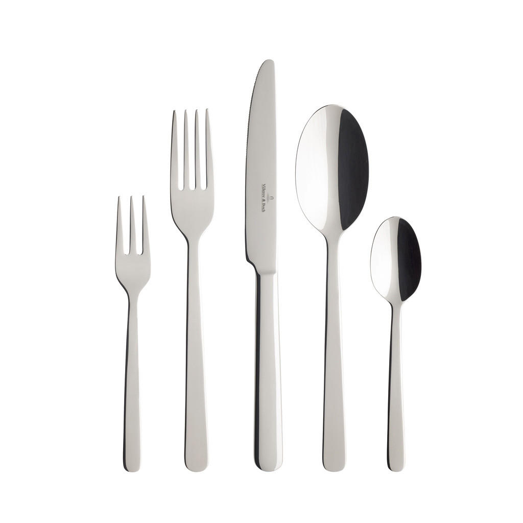 TAFELBESTECK Louis silber 30er Set - Silberfarben, Metall - Villeroy & Boch