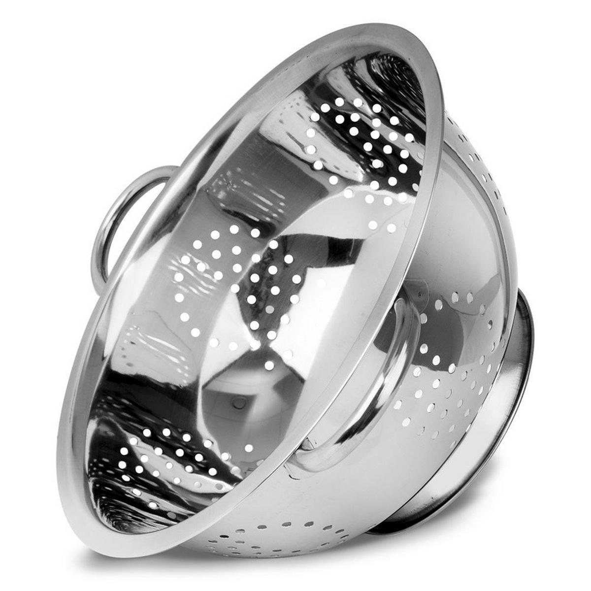 KÜCHENSIEB Silber 28 cm - Silberfarben, Metall (28cm) - Orion 
