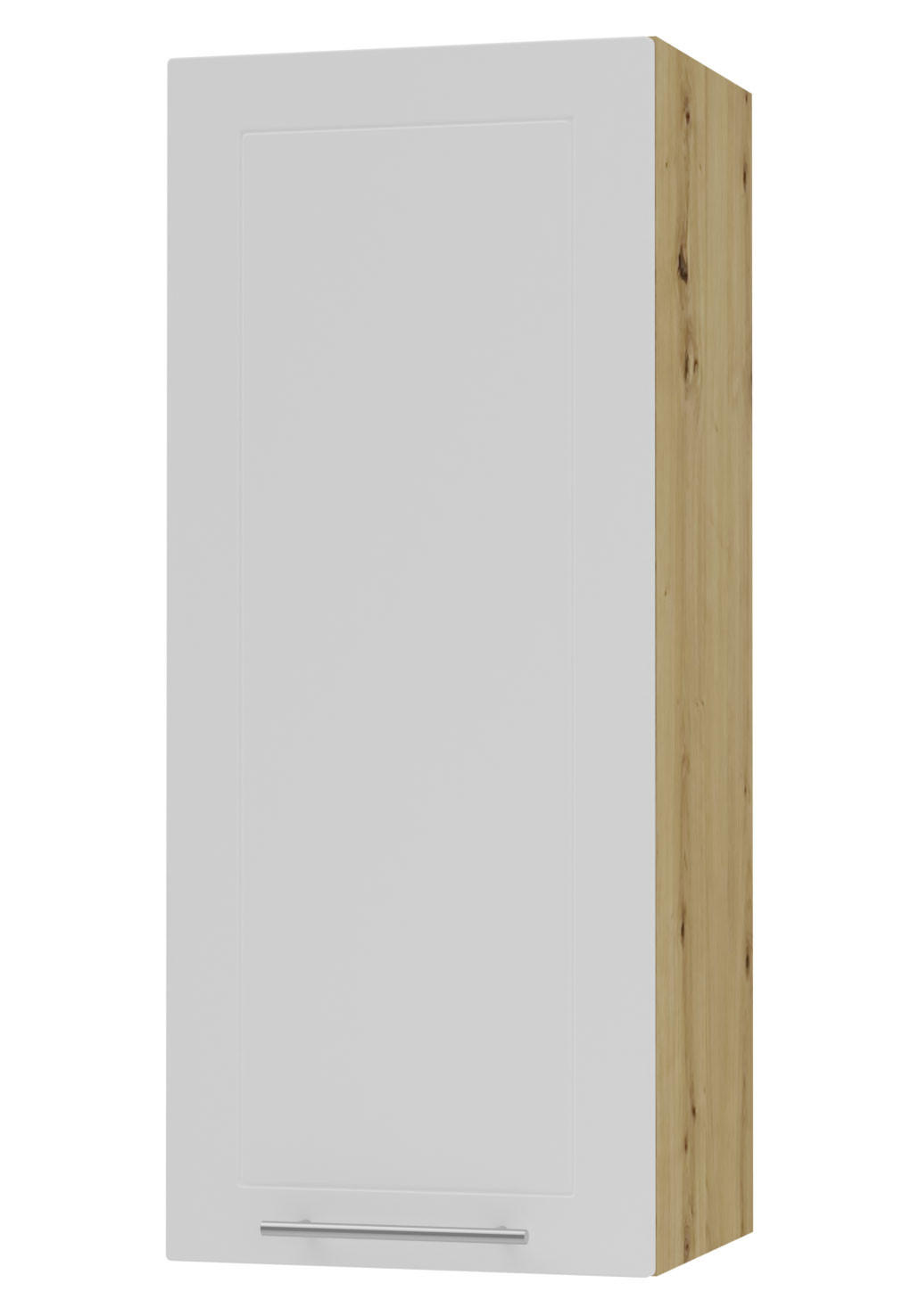 Feldmann-Wohnen Küchenhängeschrank Weiß, Eiche Artisan 40x96x32.5 cm