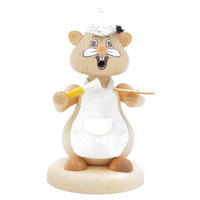RAUCHFIGUR Hamster Maler 13 cm - Multicolor, Holz (8/13/0.1cm)
