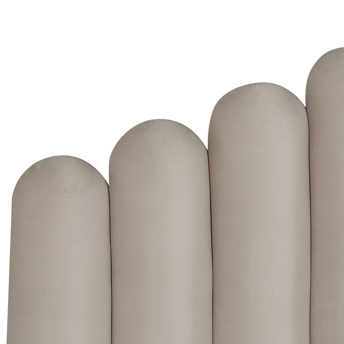 POLSTERBETT 180/200 cm Beige Vincennes - Taupe, Textil (180/200cm) - Beliani