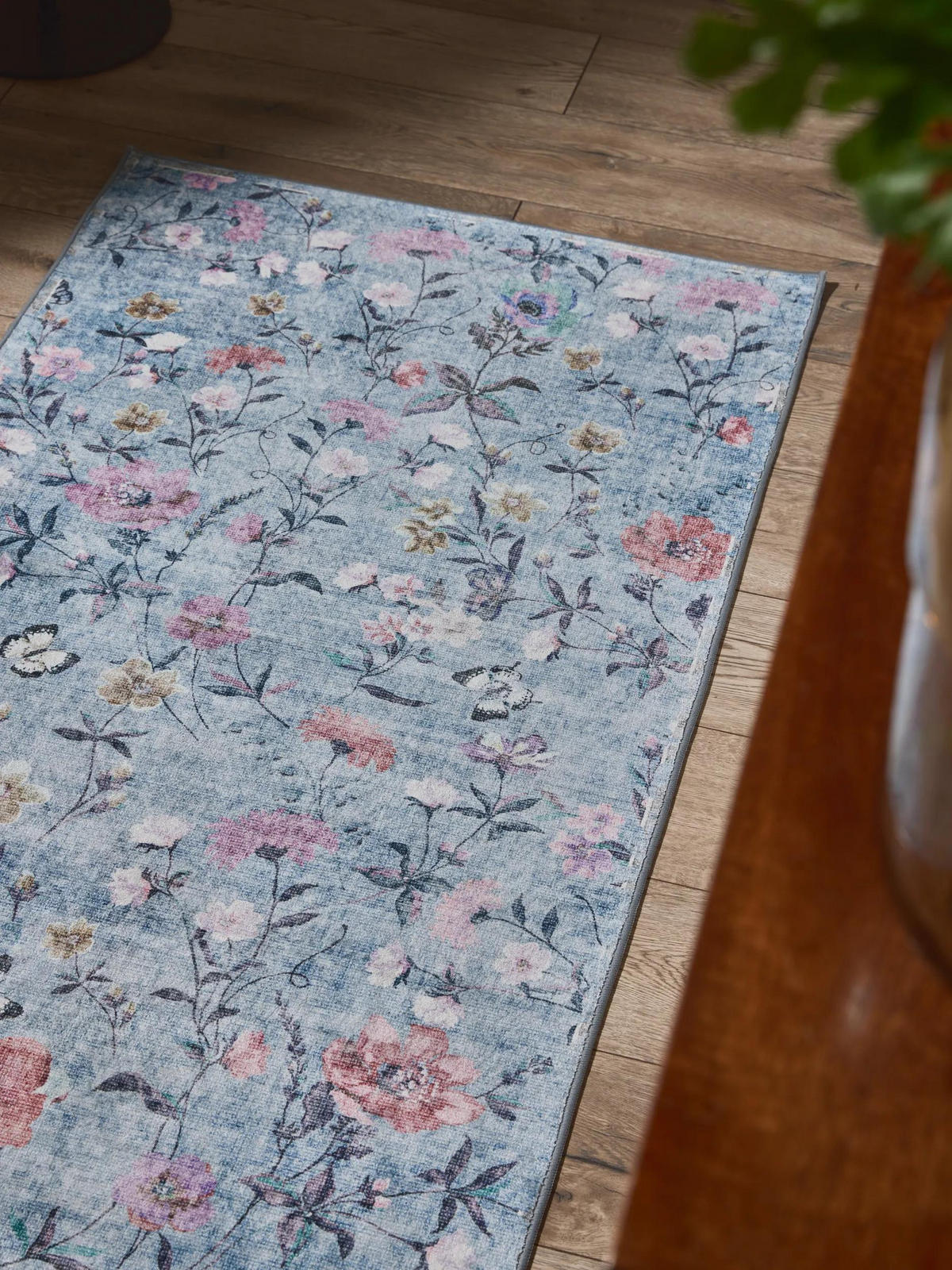 LÄUFER Milly waschbar Multicolor/Blau 80/240 cm - Blau/Multicolor, Kunststoff/Textil (80/240cm) - benuta