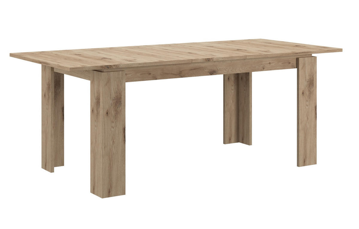ESSTISCH Eiche 160 - 200 x 90 cm, Küchentisch ausziehbar - Eichefarben, Holzwerkstoff (160/90/76cm) - Inn.Furn