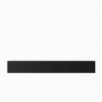LOWBOARD MIVO 300/41/40 cm, Hängender TV-Schrank Weiß / Schwarz - Schwarz/Weiß, Holzwerkstoff (300/41/40cm) - MASSENO
