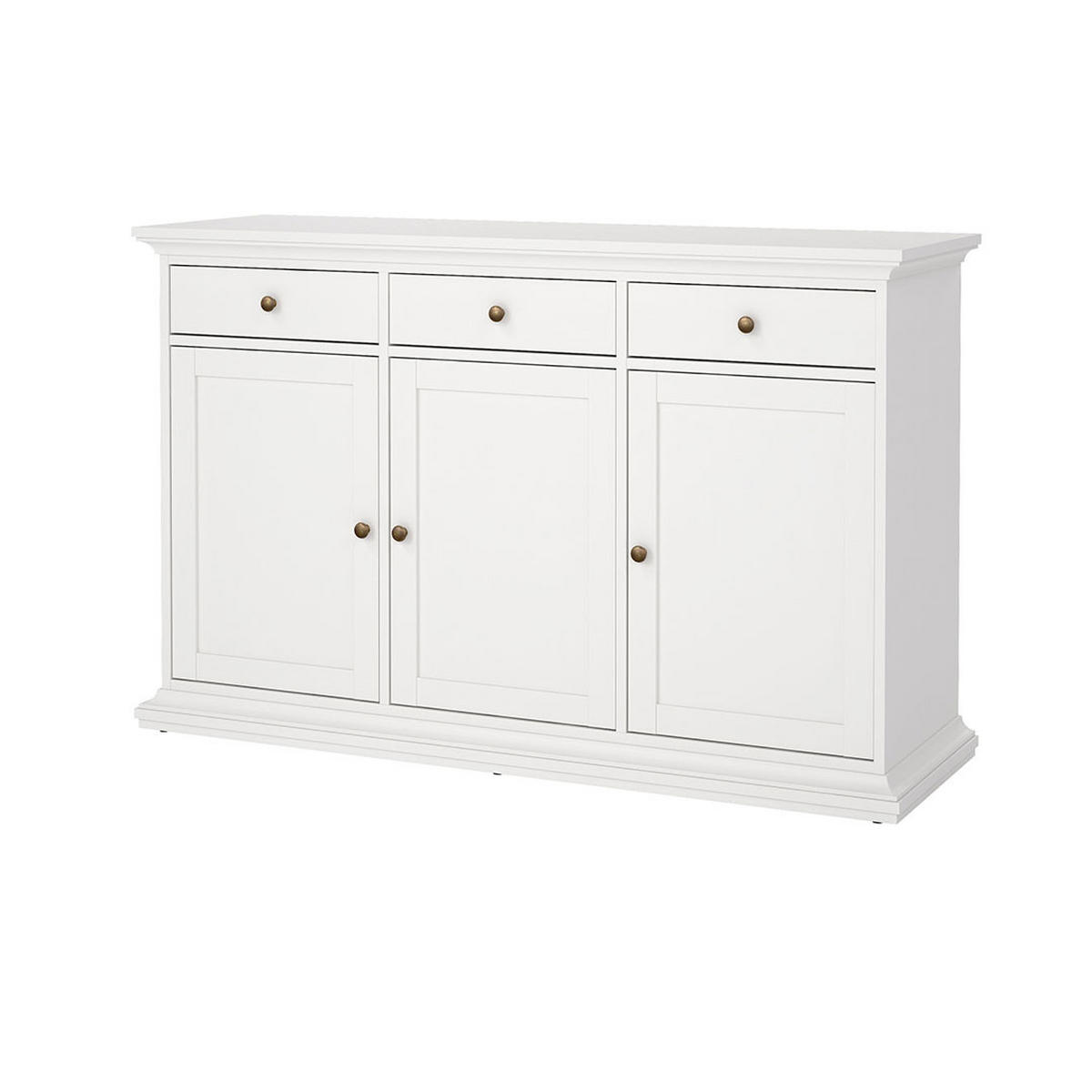 SIDEBOARD Venedig Weiß 144/46/92 cm - Weiß, Holzwerkstoff (144/92/46cm) - ebuy24