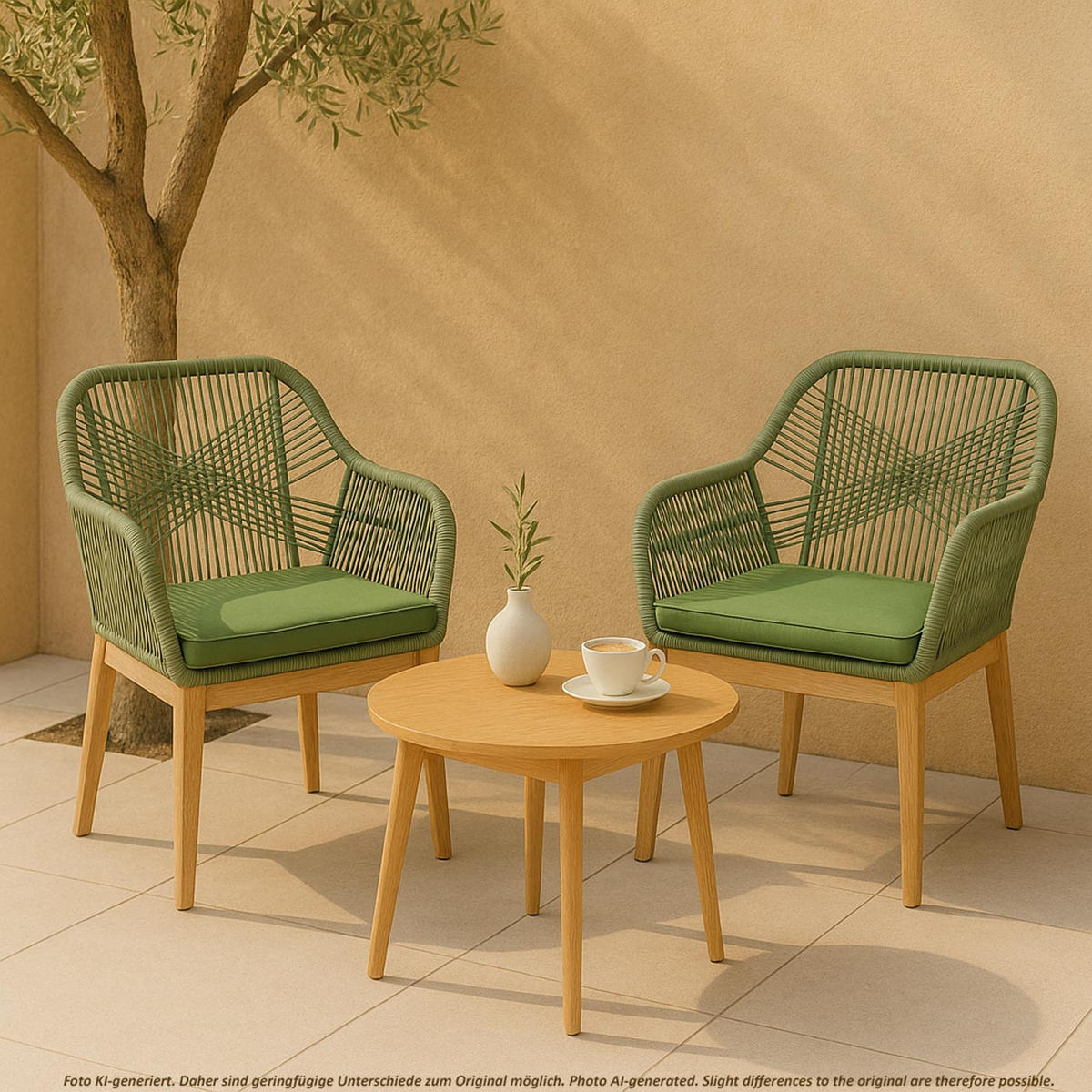 GARTENSTUHL H56B Grün, Grün - Grün, Holz (58/85/59cm) - MCW