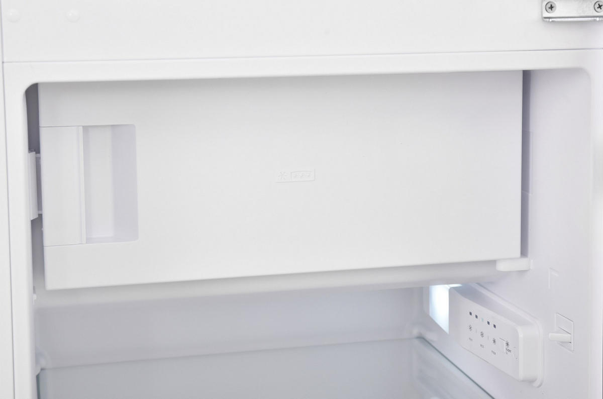 EINBAUKÜHLSCHRANK mit Gefrierfach, 102cm Nische, Schlepptür-Technik, 139 Liter Nutzinhalt - Weiß, Glas/Kunststoff (54/102/54.5cm) - Telefunken