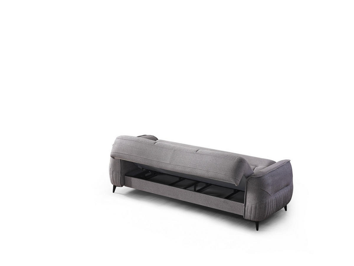 2-SITZER SOFA Cordoba Grau - Grau, Holzwerkstoff/Kunststoff (175/85/100cm)