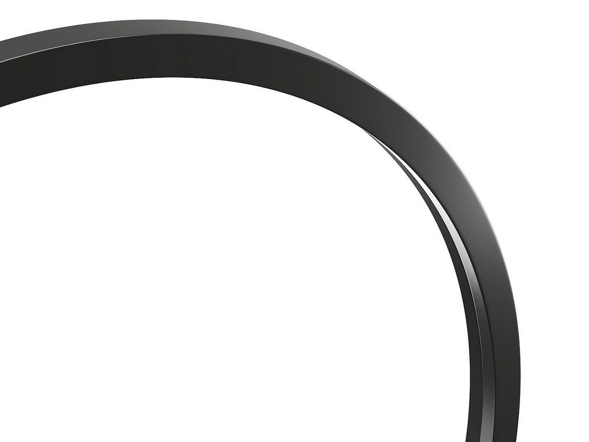 GROSSER Wandspiegel rund - Paulownia-Holz - 150 cm - Schwarz - ZANG - Schwarz, Holz (150/150/4cm) - Vente-Unique