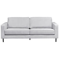 POHOVKA 3-místná Látka Světle šedá Savalen - světle šedá, textil (204/87/91cm) - Beliani