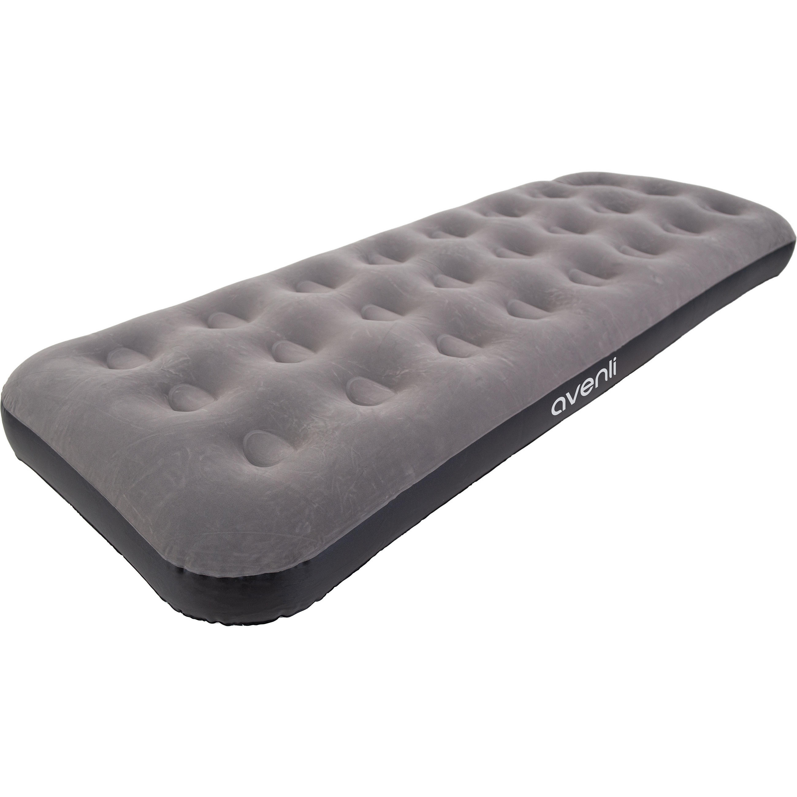 LUFTBETT Luftmatratze Camping aufblasbar 191x73x22cm - Grau, Kunststoff (73/191cm) - Avenli