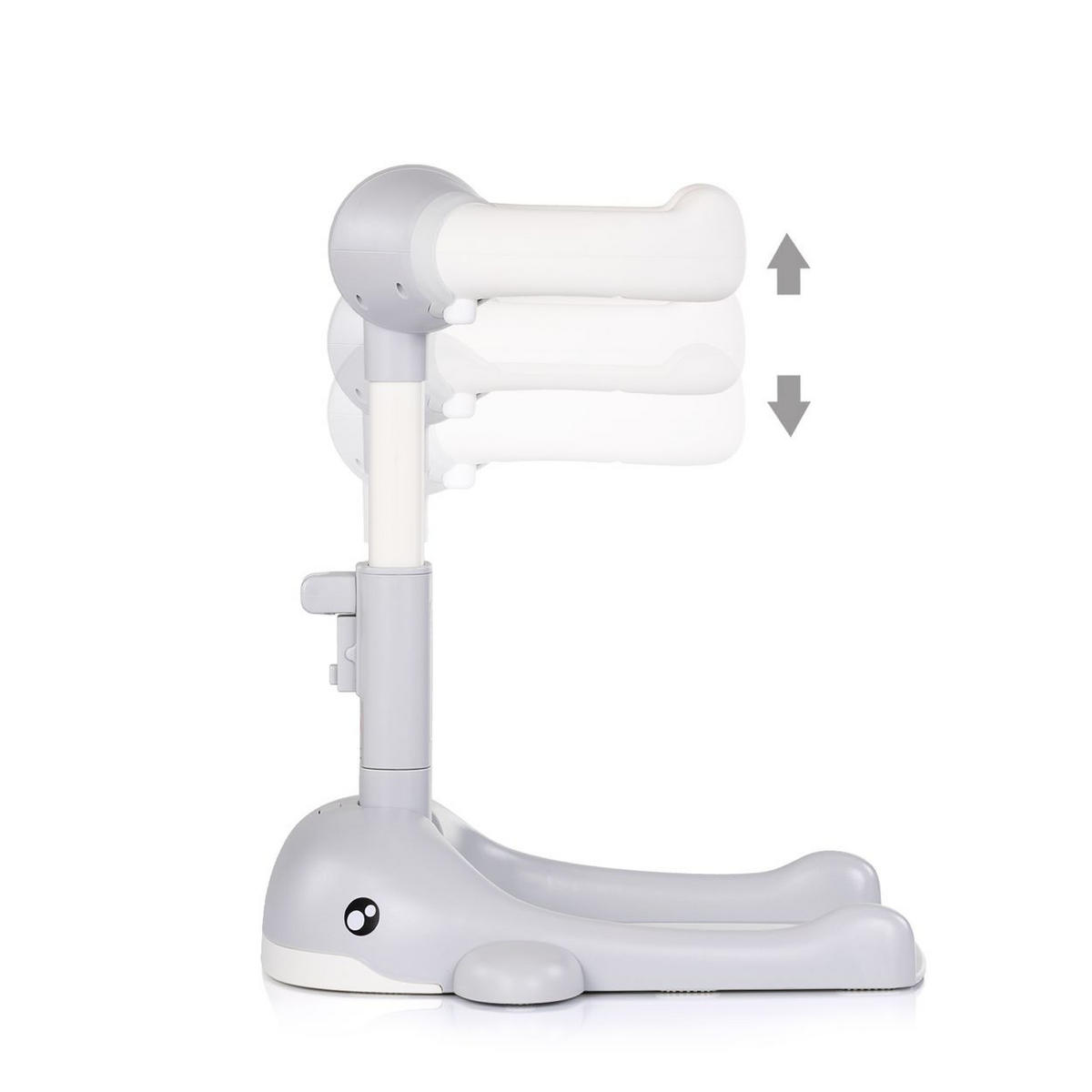 BABYDUSCHHILFE Wal grau faltbar höhenverstellbar Duschhalter - Grau, Kunststoff (45/57cm) - Chipolino