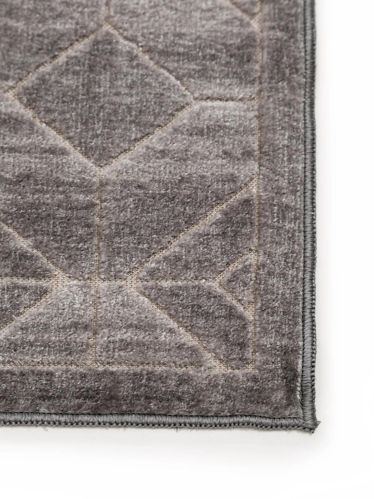 TEPPICH Daisy Grau 100x150 cm - Grau, Textil (100/150cm) - benuta