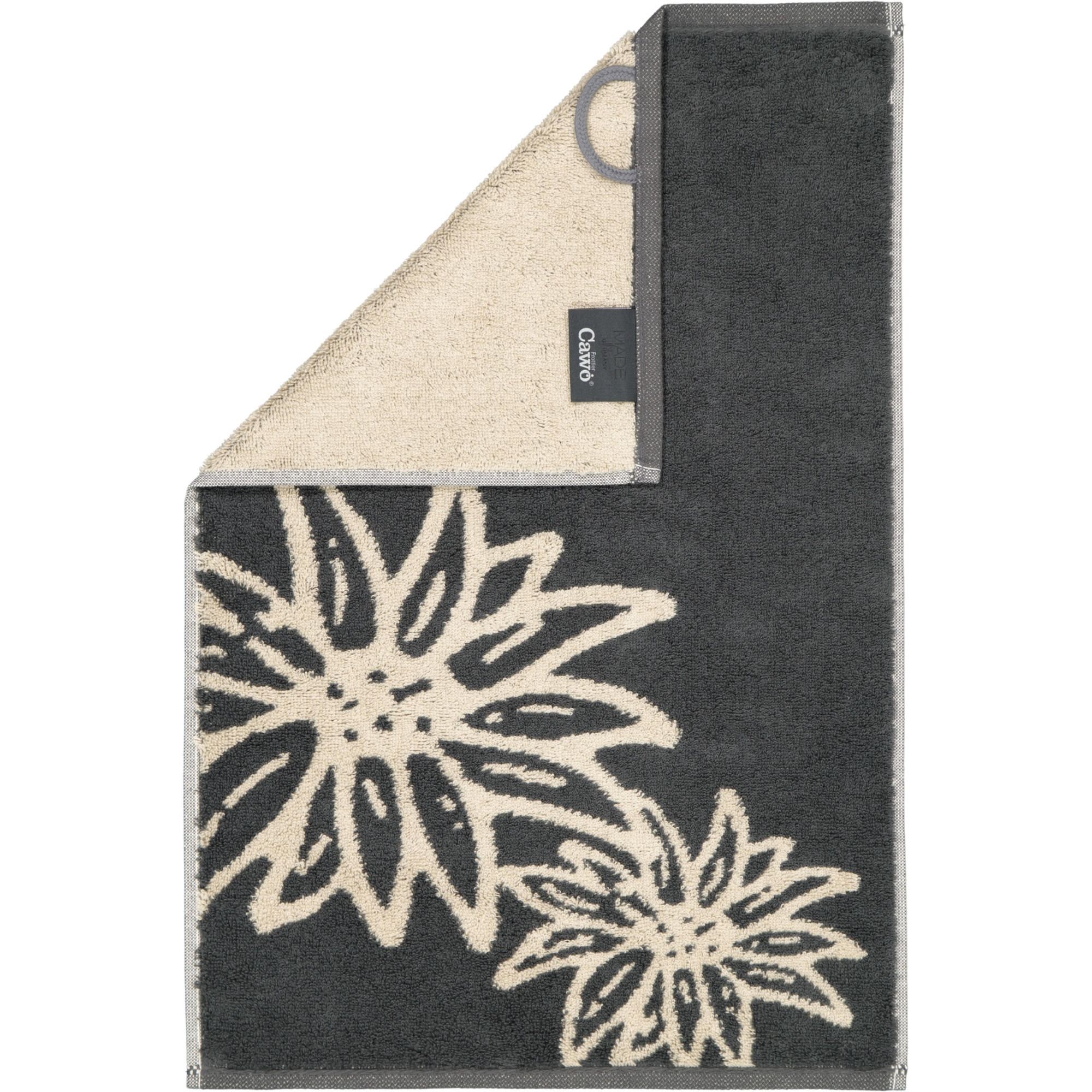 GÄSTETUCH ALPENCHIC EDITION EDELWEISS 6230 GRANIT - 73 - Grau, Textil (30/50cm) - Cawoe