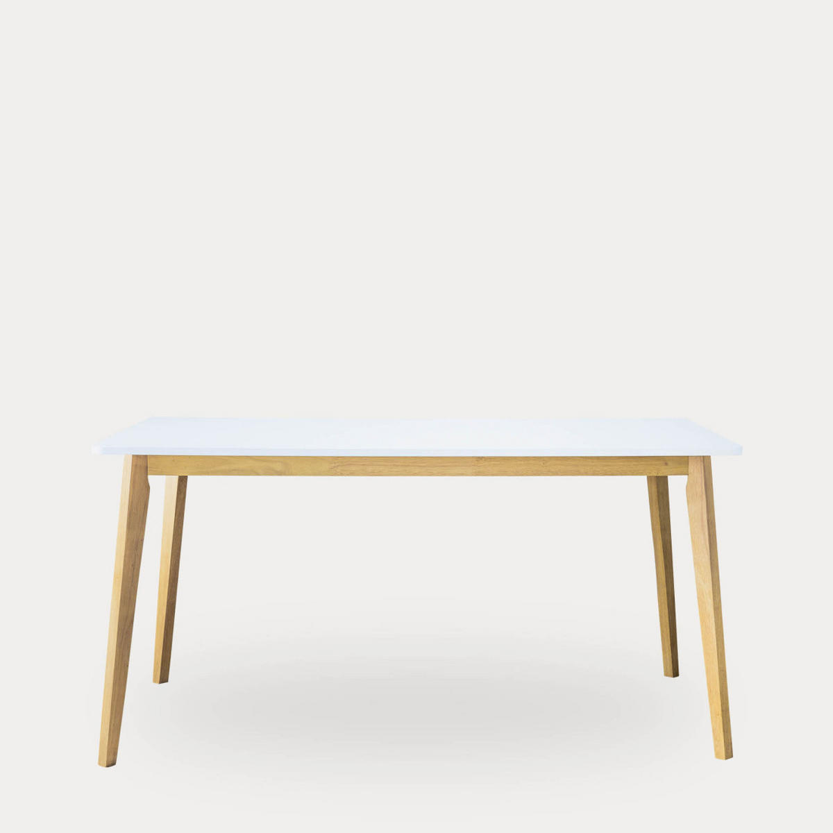 ESSTISCH Basic Natur - Weiß 75 x 120 - Braun, Holzwerkstoff (120/75/75cm) - Kenay Home