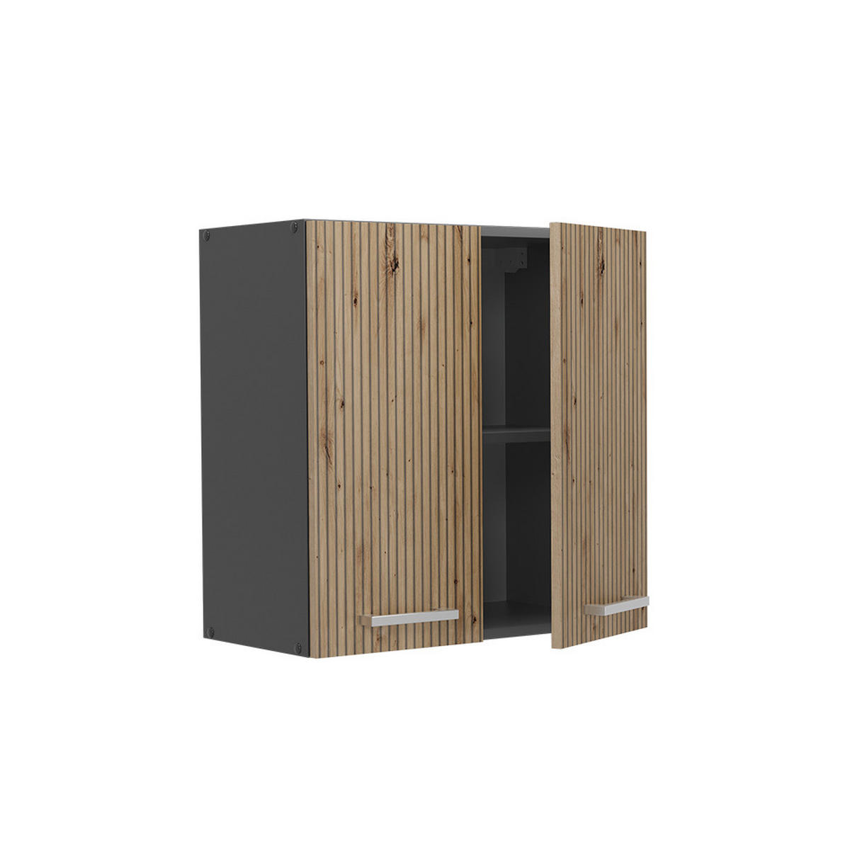 HÄNGESCHRANK R-Line Artisan-Eiche 60 cm - Anthrazit/Eiche Artisan, Holzwerkstoff (60/60/31cm) - Vicco