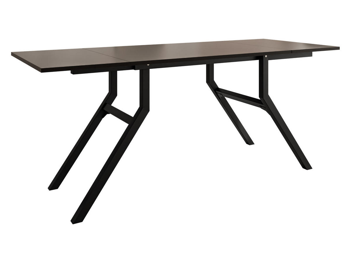 2-IN-1 COUCHTISCH UND ESSTISCH Xena Bis - Schwarz, Holzwerkstoff/Metall (70/100/45cm) - MIRJAN24