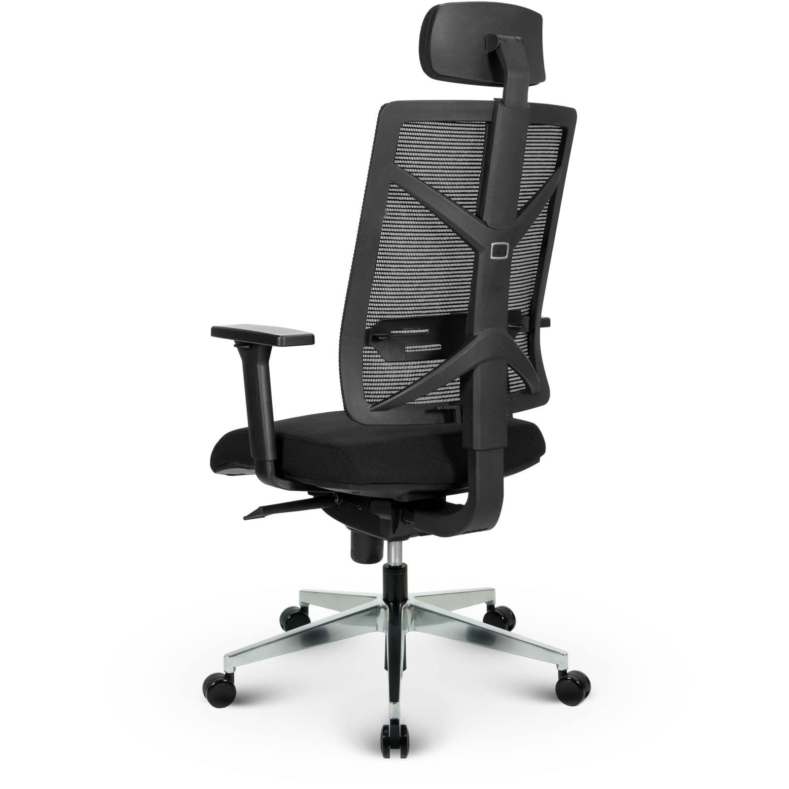 Thumbnail - Versee Chefsessel, Schwarz, Textil, 1-Sitzer, 65x124x65 cm, Arbeitszimmer, Bürostühle, Chefsessel