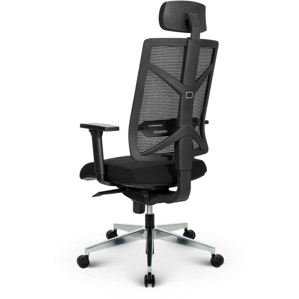 Thumbnail - Versee Chefsessel, Schwarz, Textil, 1-Sitzer, 65x130x65 cm, Arbeitszimmer, Bürostühle, Chefsessel