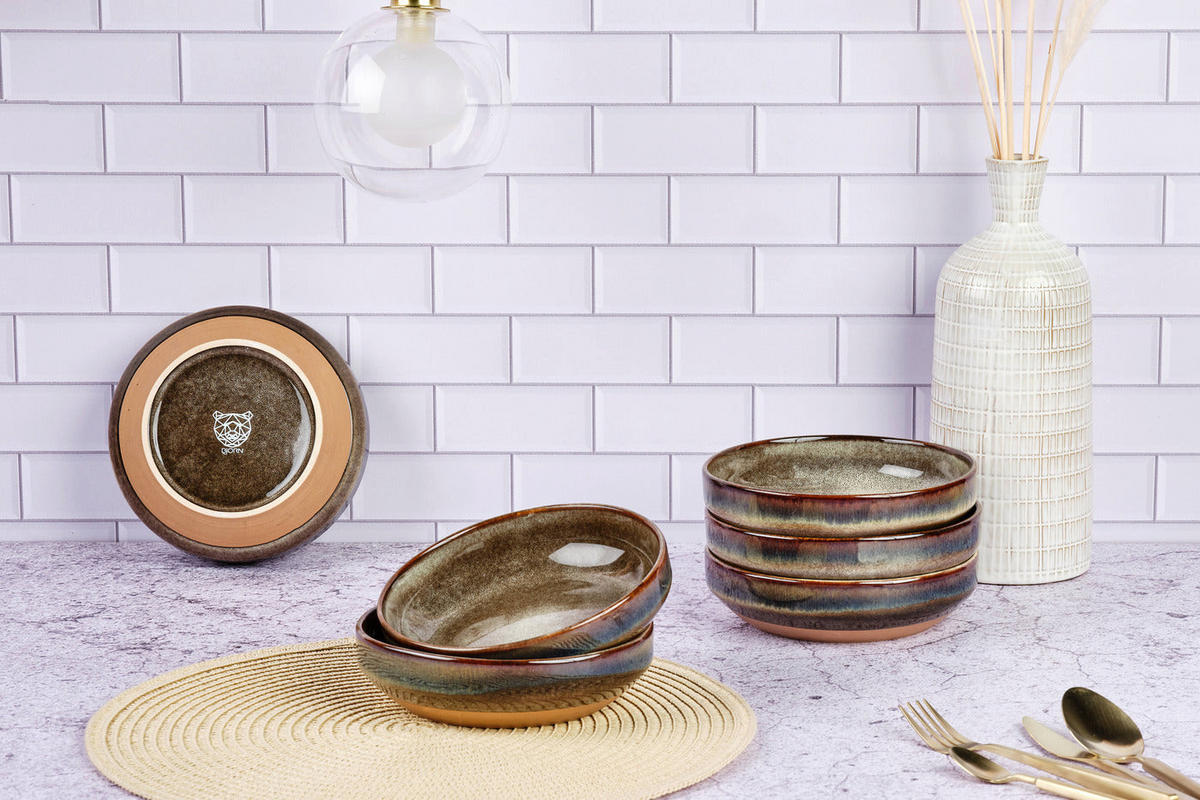 SCHALEN Genesis Ø17cm - 6er-Set - Basalt - Braun, Keramik (17cm) - Björn