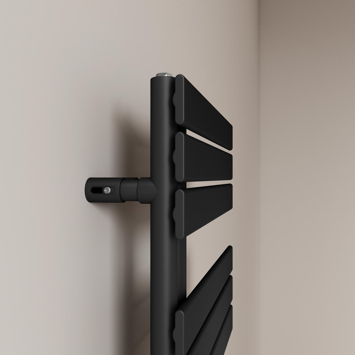 HEIZKÖRPER wasserführend Schwarz 159,9/60/5,9 cm - Schwarz, Metall (60/159.9/5.9cm) - EMKE