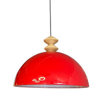 PENDELLEUCHTE QLinate - Rot, Metall (40/40/26cm) - Bamyum