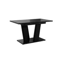 ESSTISCH BORSEN Ausziehbar 120 - 160 / 80 x 76 cm - Hellgrau/Schwarz, Holz (120/80/76cm) - MASSENO