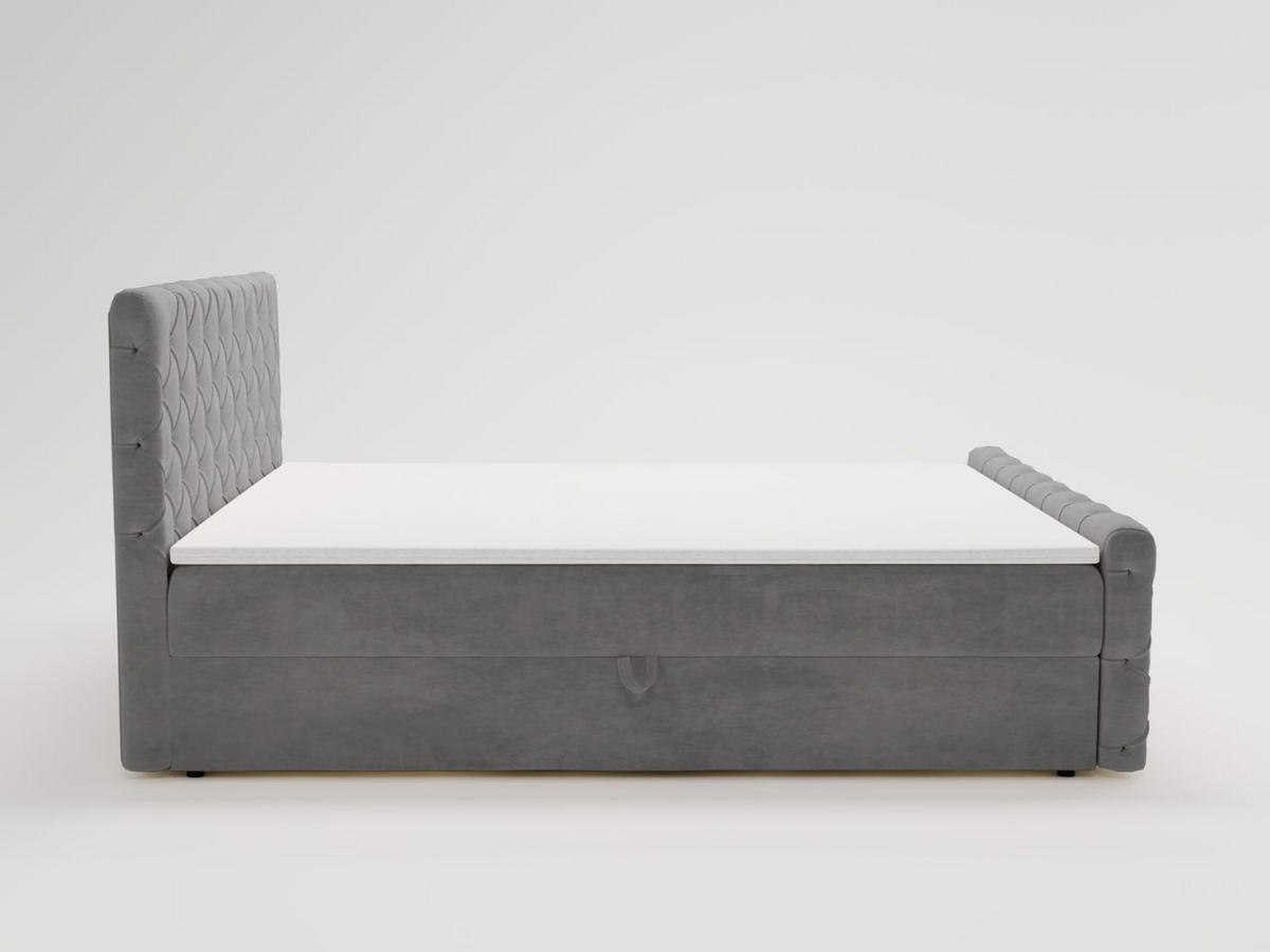 BOXBETT Lunaris 160x200 Grau - Grau, Holz/Textil (160/200cm) - Graingold