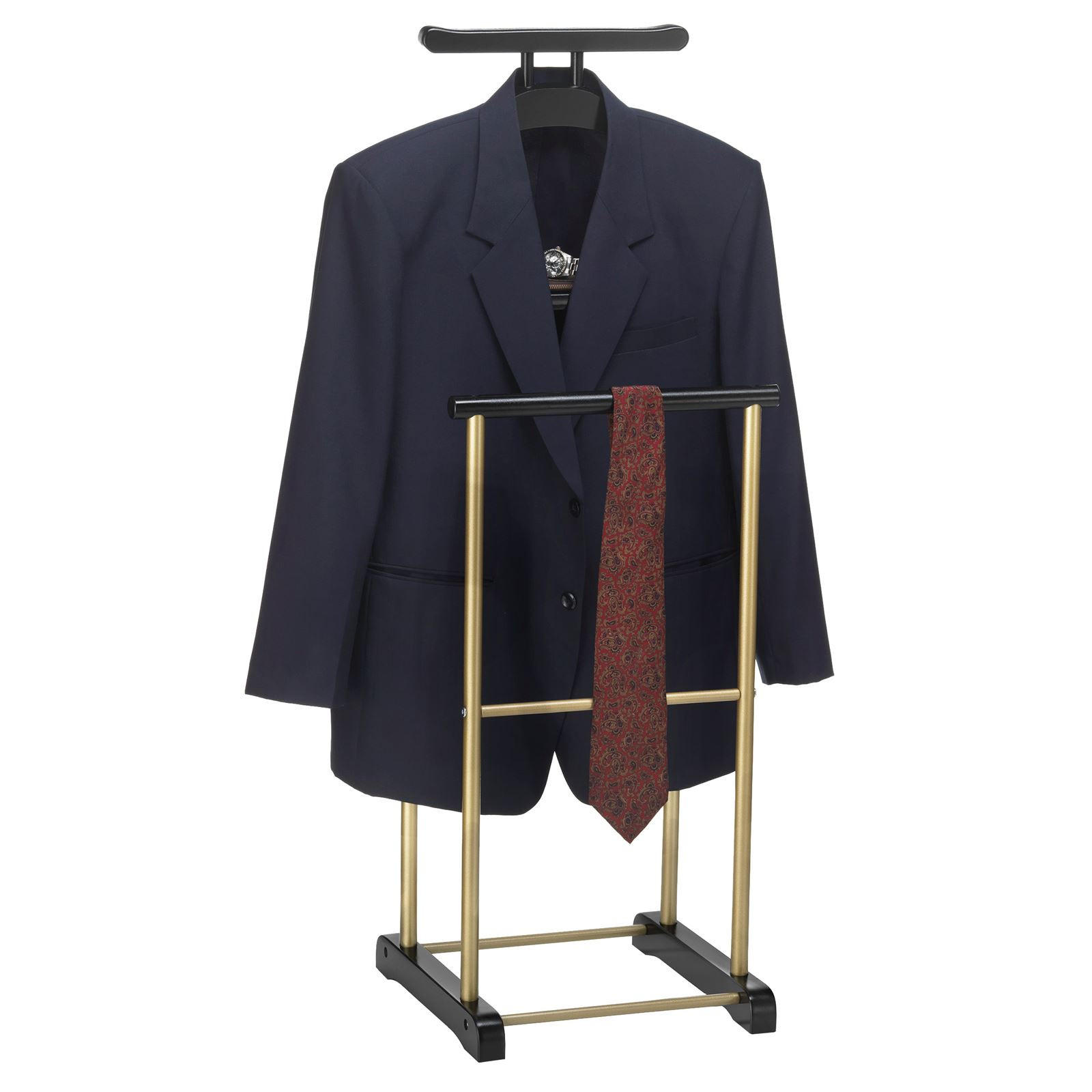 HERRENDIENER MEDINA - Goldfarben/Schwarz, Metall (44/105/35cm) - CARO-Möbel