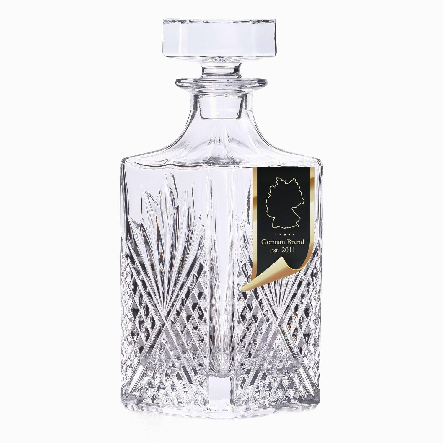 WHISKEY KARAFFE 800 ml - Transparent, Glas (0.8L) - Intirilife