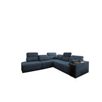ECKSOFA Mindy IX Mit Schlaffunktion, Verstellbarer Rückenlehne Stoff Verita Blau Links - Blau, Holz (288/300cm) - Kaiser Möbel
