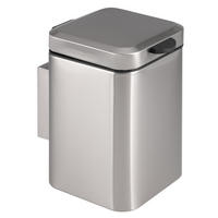 WAND-KOSMETIKEIMER 3 Liter, silber, Edelstahl - Edelstahlfarben, Metall (16/24/23cm) - bremermann