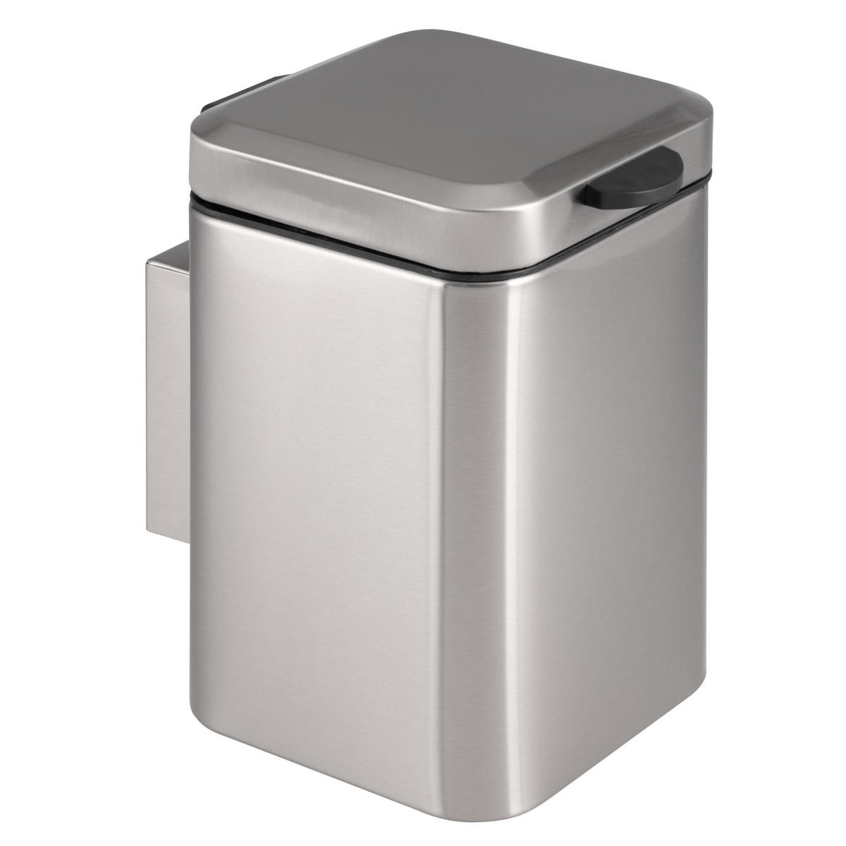 WAND-KOSMETIKEIMER 3 Liter, silber, Edelstahl - Edelstahlfarben, Metall (16/24/23cm) - bremermann