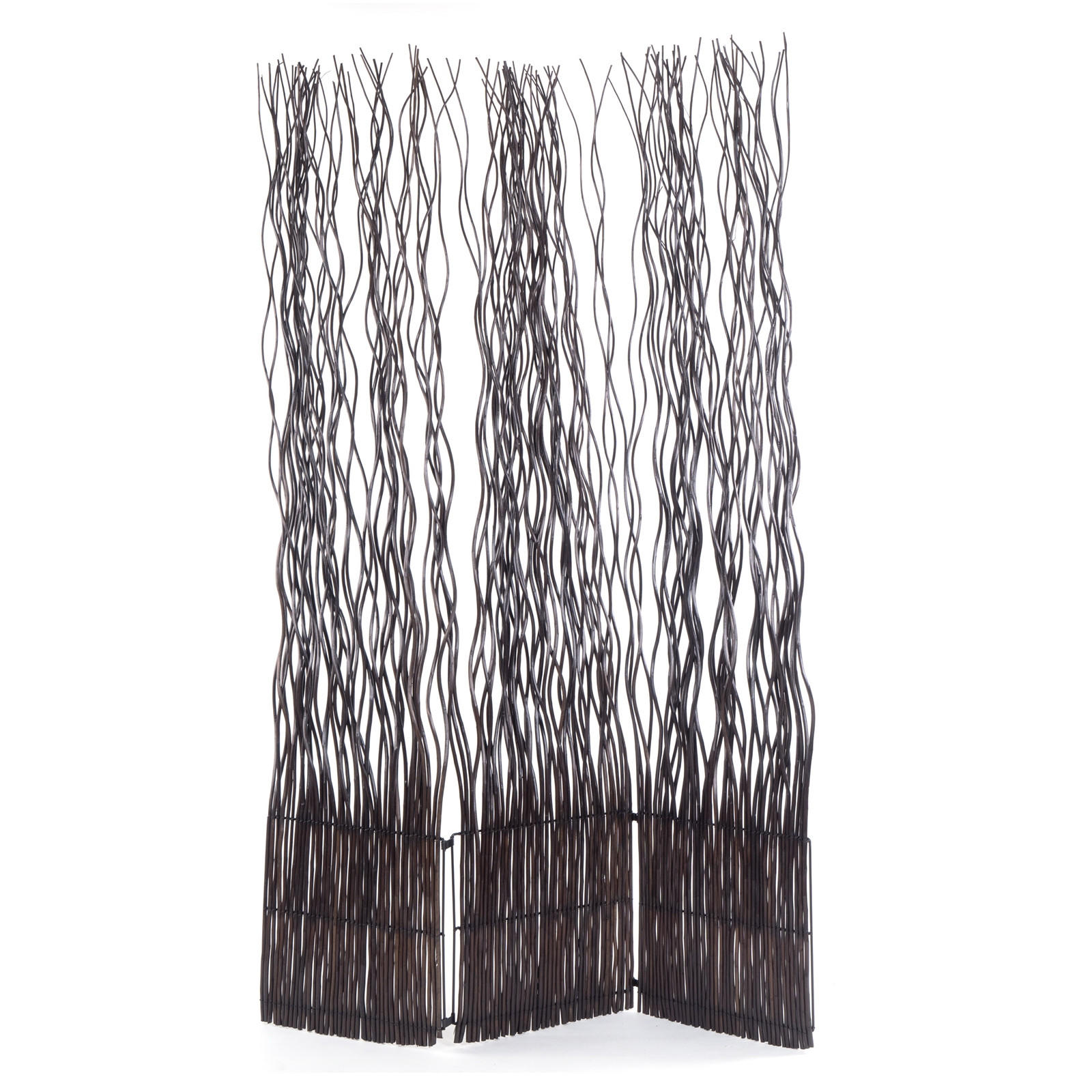 PARAVENT Wave 3 Weidenzweige braun - Braun, Naturmaterialien (120/170/6cm) - DESIGN DELIGHTS