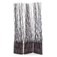 PARAVENT Wave 3 Weidenzweige braun - Braun, Naturmaterialien (120/170/6cm) - DESIGN DELIGHTS