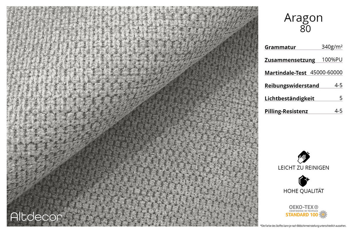 WOHNLANDSCHAFT mit Schlaffunktion ESKAR-U2-464x176x72cm Hellgrau - Graphitfarben, Holzwerkstoff/Kunststoff (176/72/464cm) - ALTDECOR