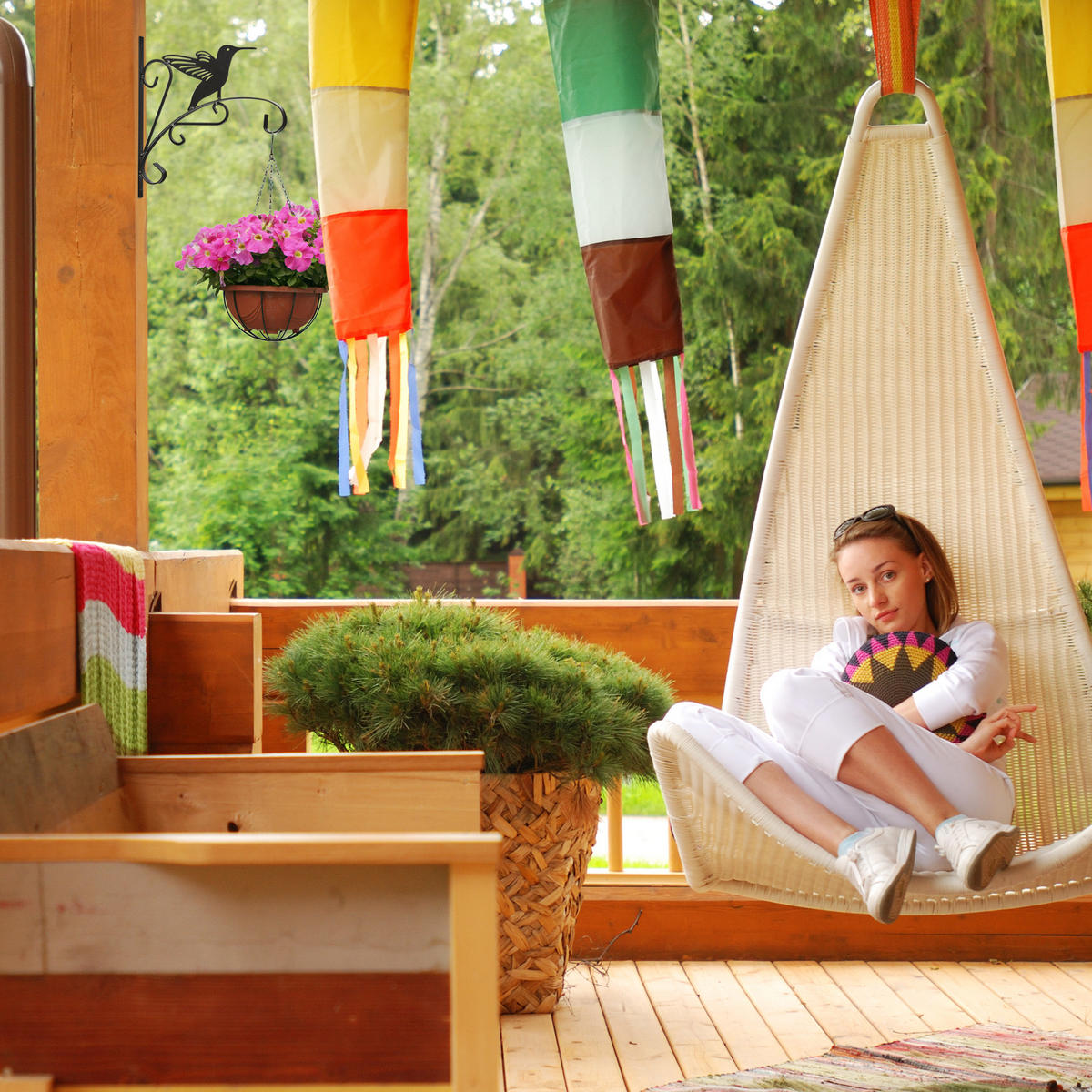 BLUMENHAKEN - Schwarz, Metall (27.5/30/2cm) - Relaxdays