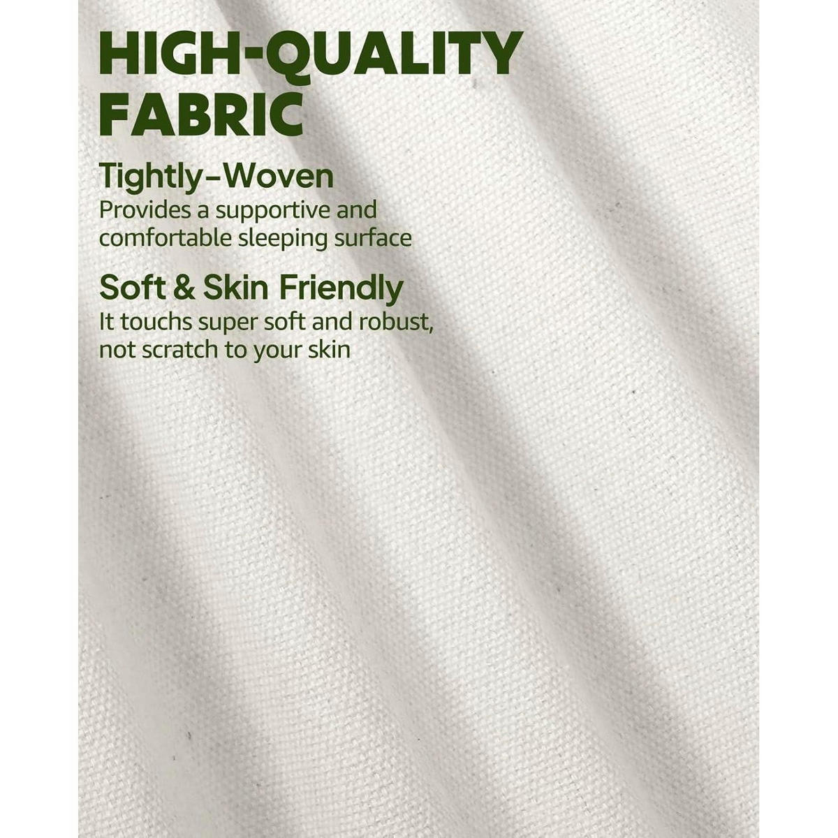 HÄNGEMATTE Baumwolle 300x150cm Naturweiß mit Spreizstange und Kissen - Creme, Textil (149.9/2.5/299.7cm)