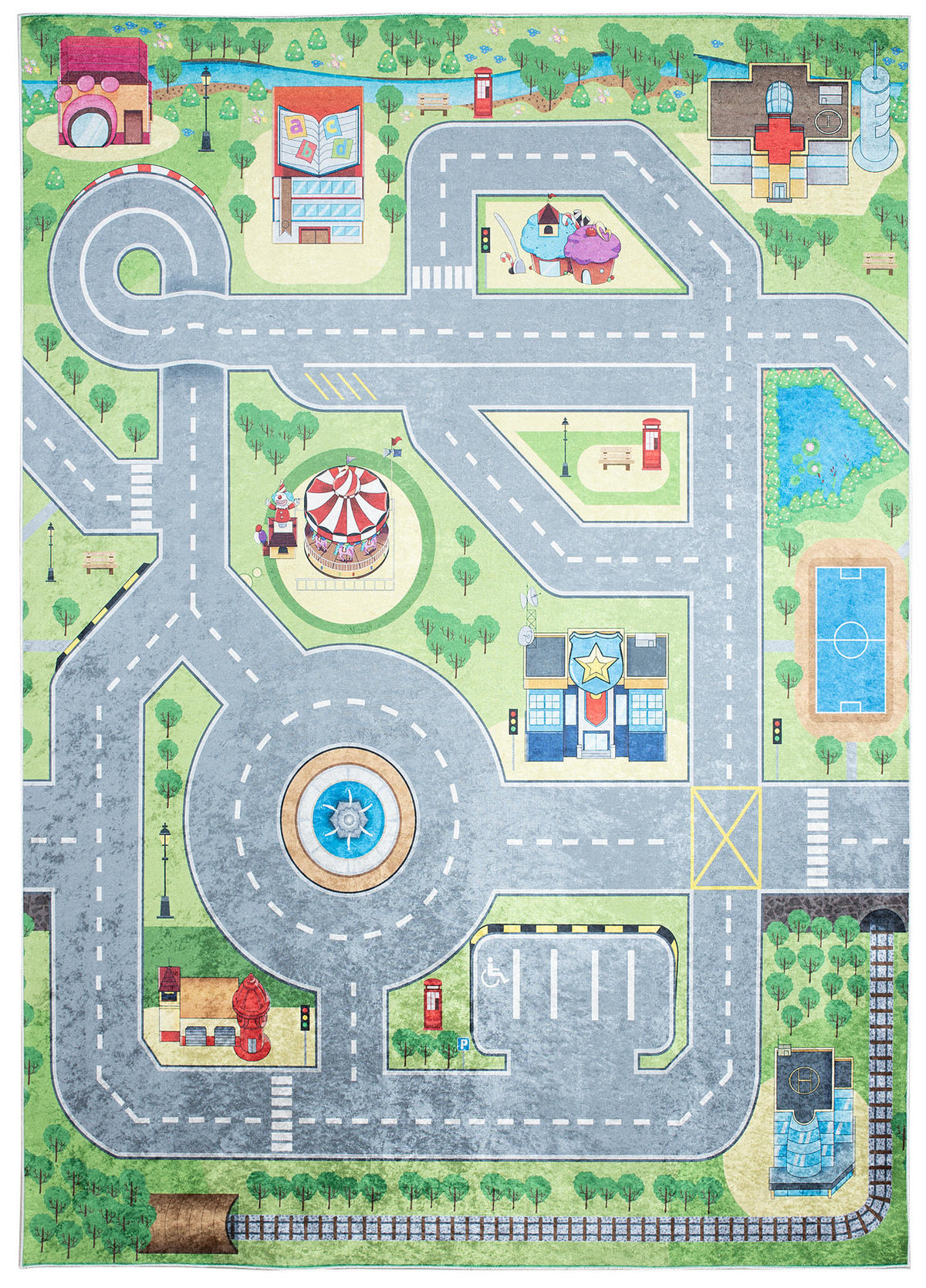 TEPPICH EMMA Grau 80/150 cm - Grau, Kunststoff (80/150cm) - Tapiso