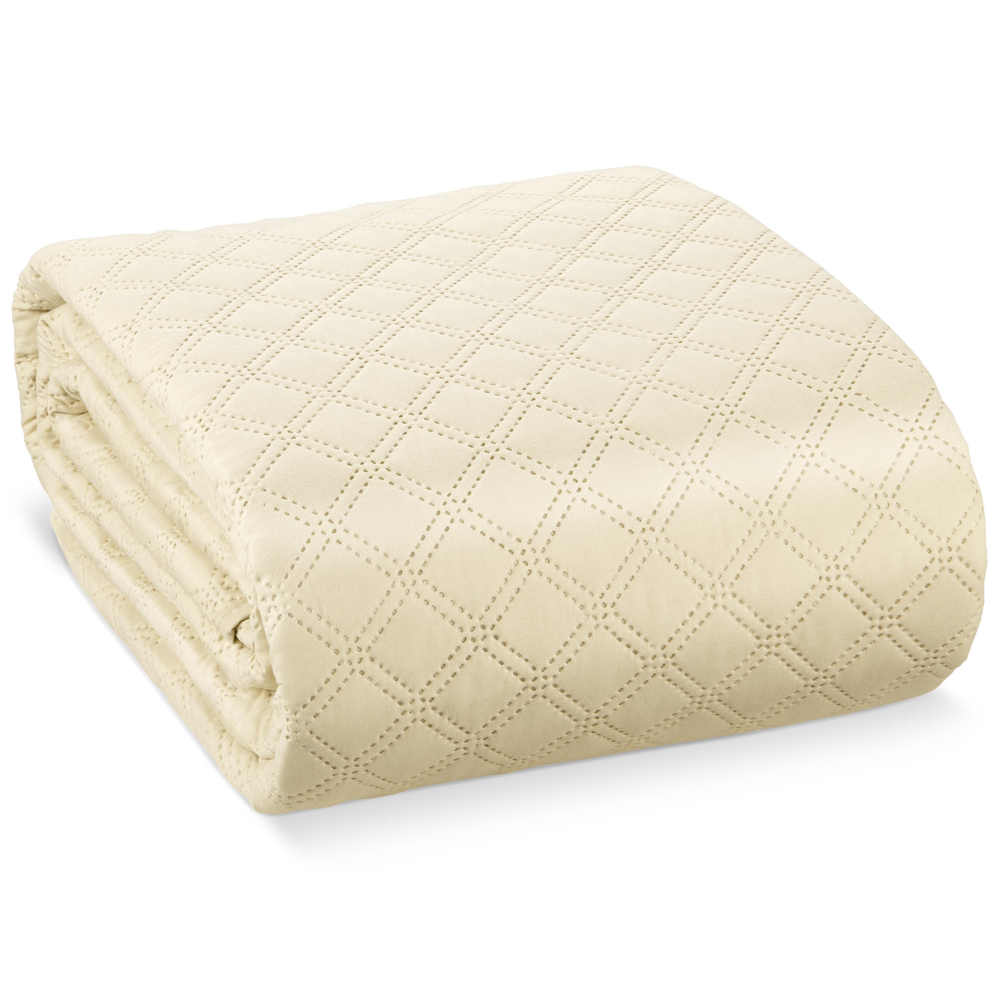 Beautissu Tagesdecke Creme 220x240 cm