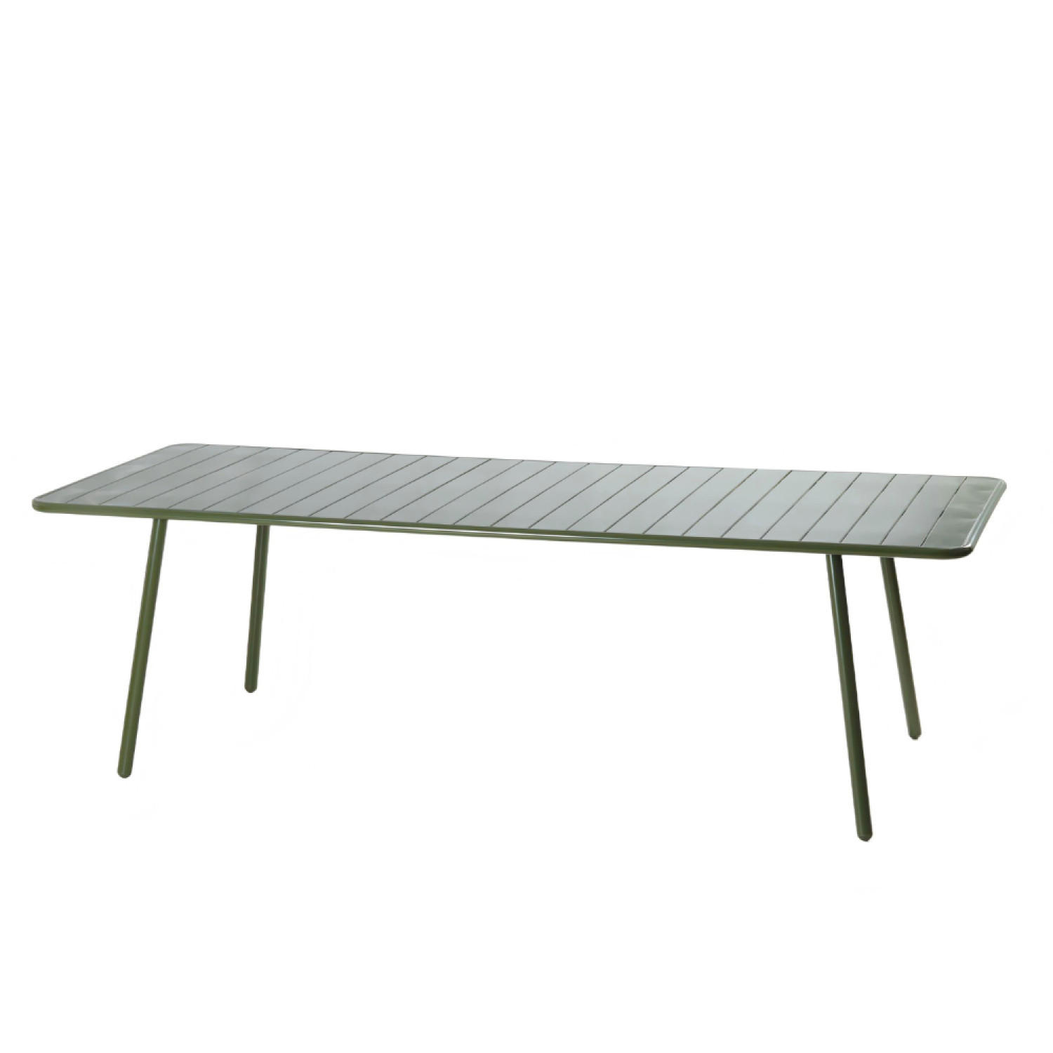 GARTENTISCH Bergame Grün 10-sitzig - Grün, Metall (234/96/72cm) - Concept Usine
