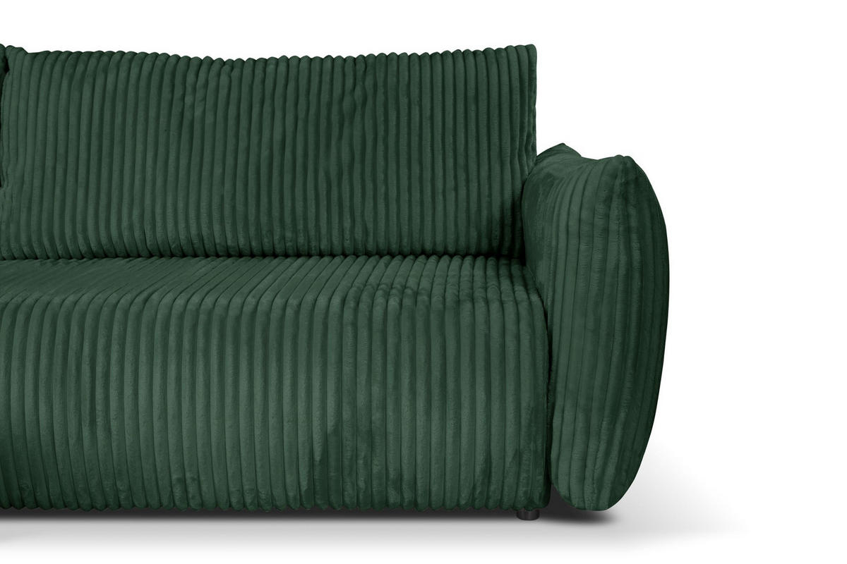 ECKSOFA HALLORA - Grün (Tilia 39) - Grün, Holzwerkstoff (257/177cm) - Möblo