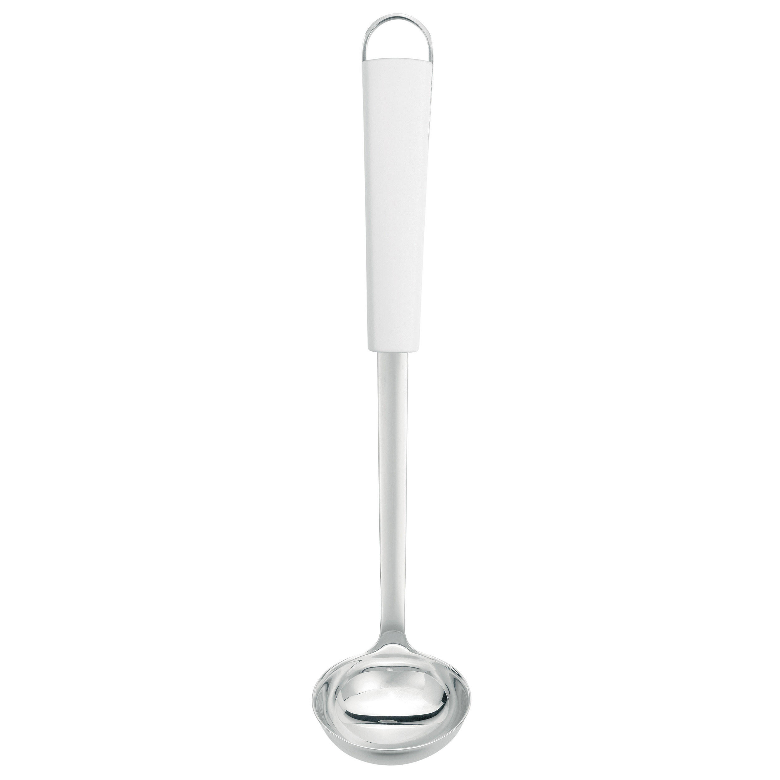 SOSSENLÖFFEL Essential, Sossenlöffel/-Kelle, Weiß und Edelstahl, 400506 - Weiß, Metall (32.5cm) - Brabantia