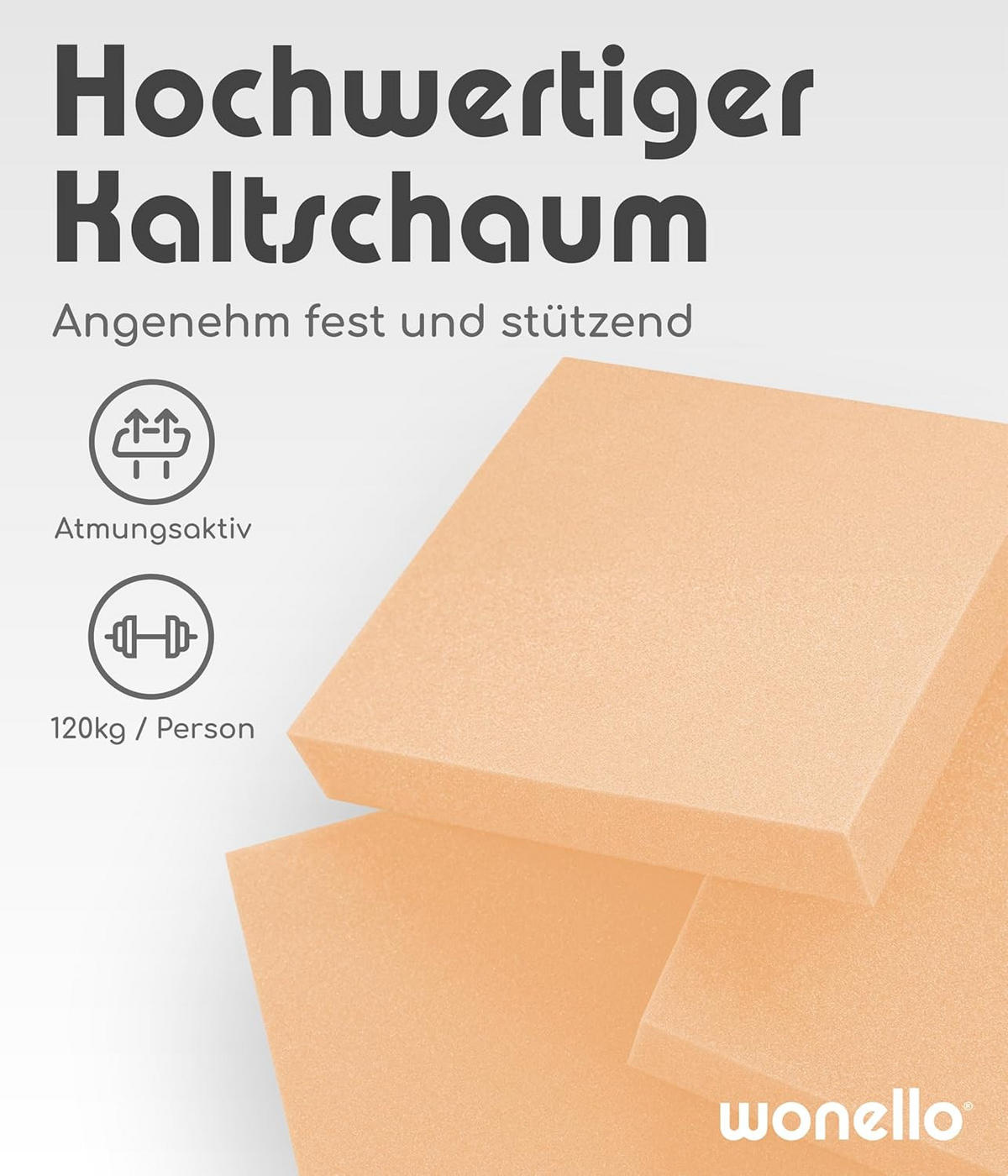 TOPPER 140/200 cm Recharge - Weiß, Textil (140/200cm) - wonello