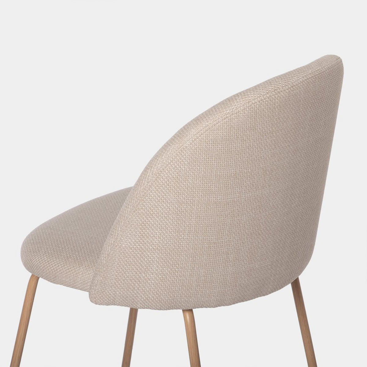 ESSZIMMERSTUHL Olivia Beige 48 cm x 81 cm 4er-Set - Beige, Textil (48/81/53cm) - Klast Home