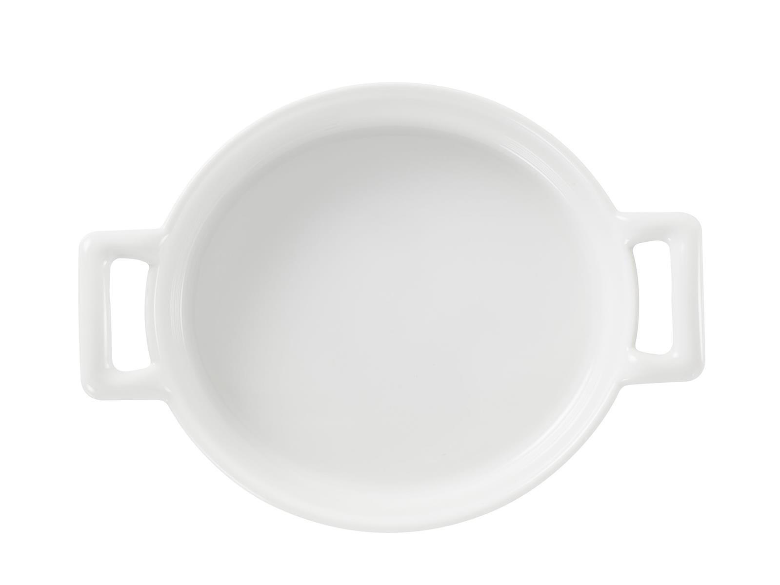 CREME BRULEE 25 cl OVAL Weiss - Weiß, Keramik (14.5/13/3cm) - Revol Porcelaine France