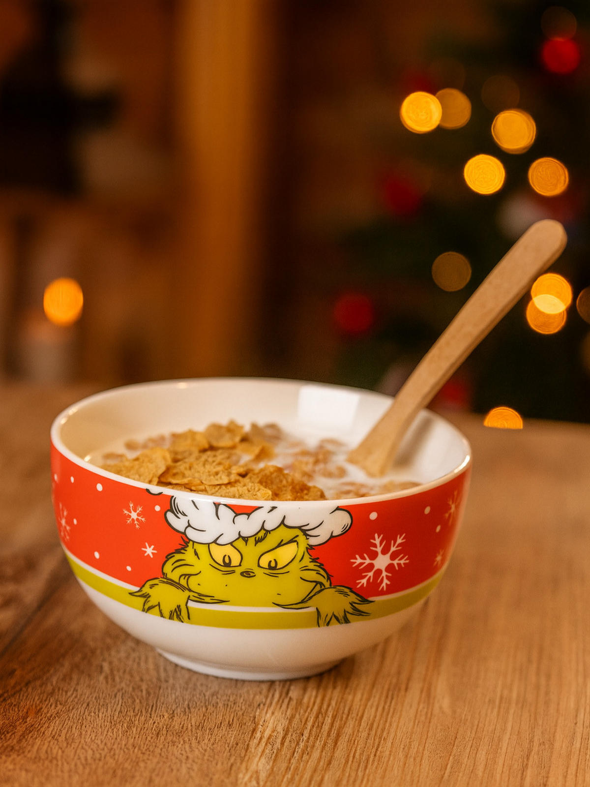 FRÜHSTÜCKSSET The Grinch Merry Grinchmas Rot 3-teilig - Rot, Keramik (23.8/11.2/23.3cm) - United Labels